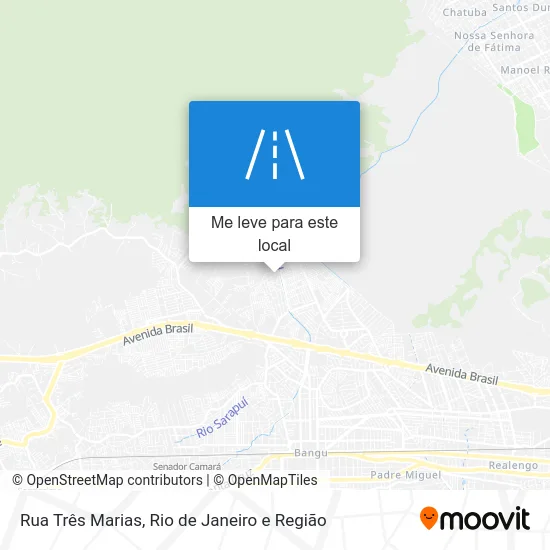 Rua Três Marias mapa