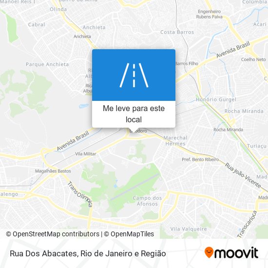 Rua Dos Abacates mapa