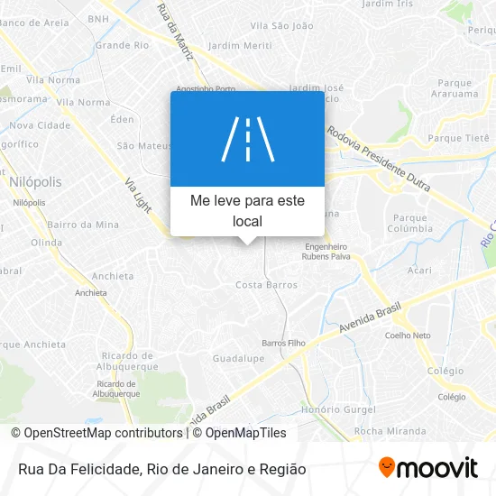 Rua Da Felicidade mapa