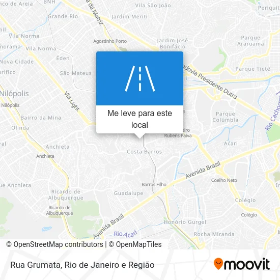 Rua Grumata mapa