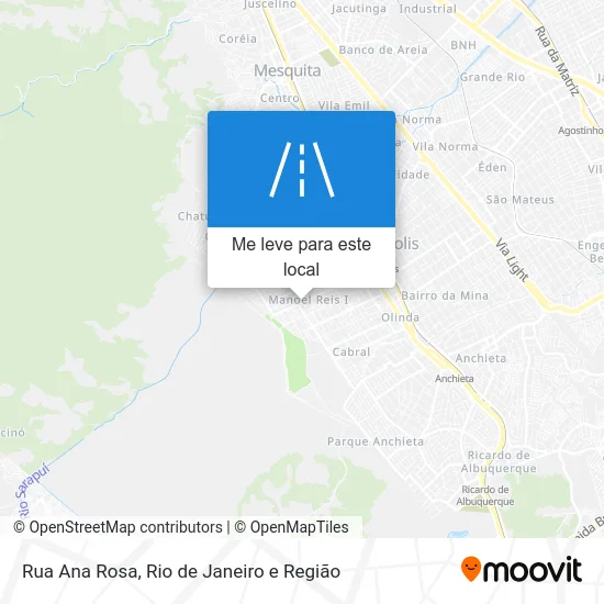 Rua Ana Rosa mapa