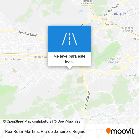Rua Rosa Martins mapa