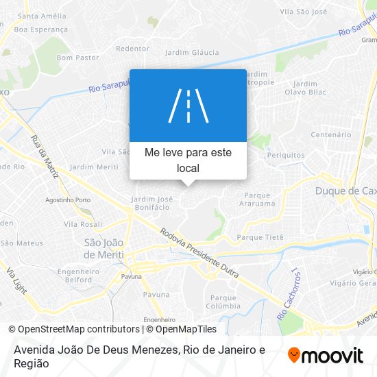Avenida João De Deus Menezes mapa