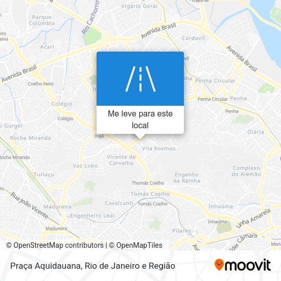 Praça Aquidauana mapa