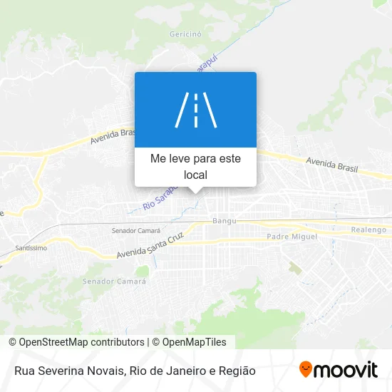 Rua Severina Novais mapa