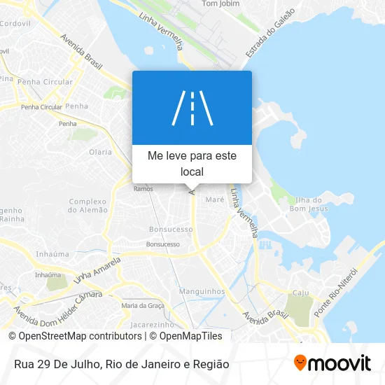 Rua 29 De Julho mapa