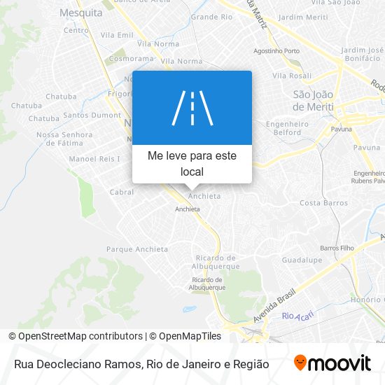 Rua Deocleciano Ramos mapa