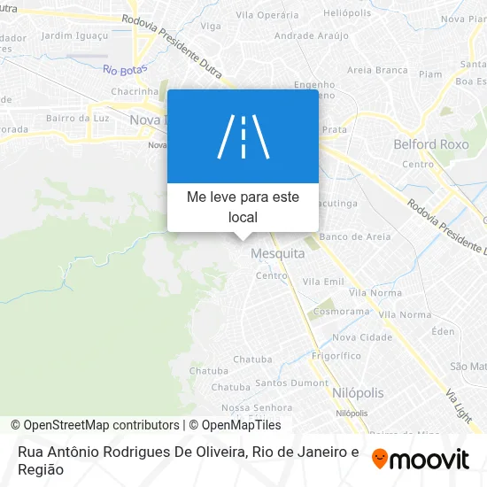 Rua Antônio Rodrigues De Oliveira mapa