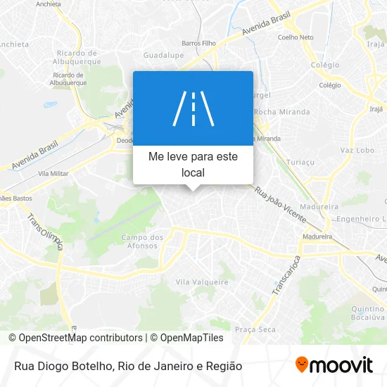 Rua Diogo Botelho mapa