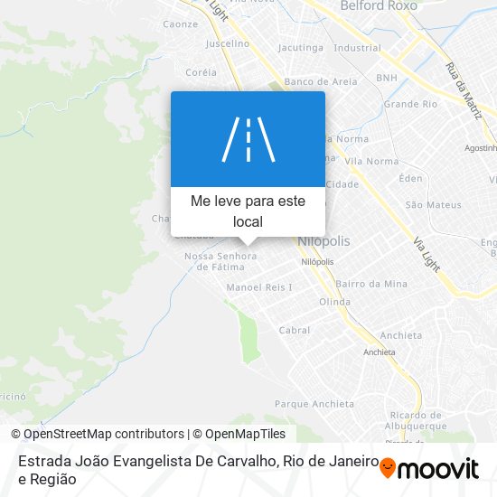 Estrada João Evangelista De Carvalho mapa