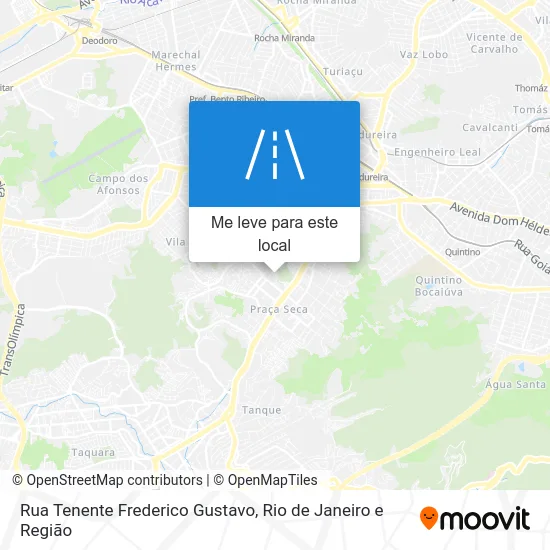 Rua Tenente Frederico Gustavo mapa