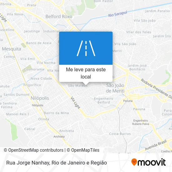 Rua Jorge Nanhay mapa
