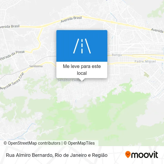 Rua Almiro Bernardo mapa