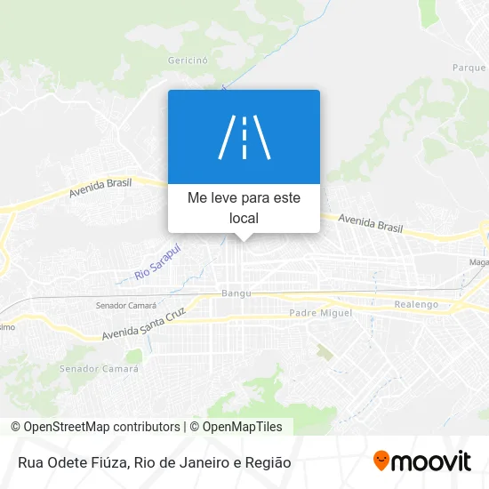 Rua Odete Fiúza mapa