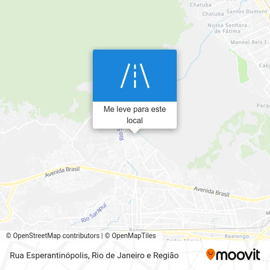 Rua Esperantinópolis mapa