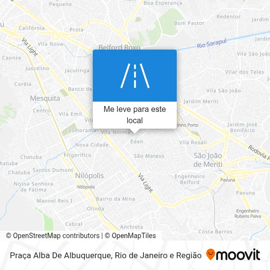 Praça Alba De Albuquerque mapa