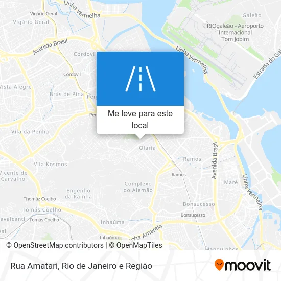 Rua Amatari mapa