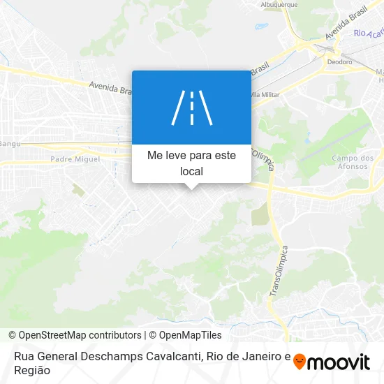 Rua General Deschamps Cavalcanti mapa
