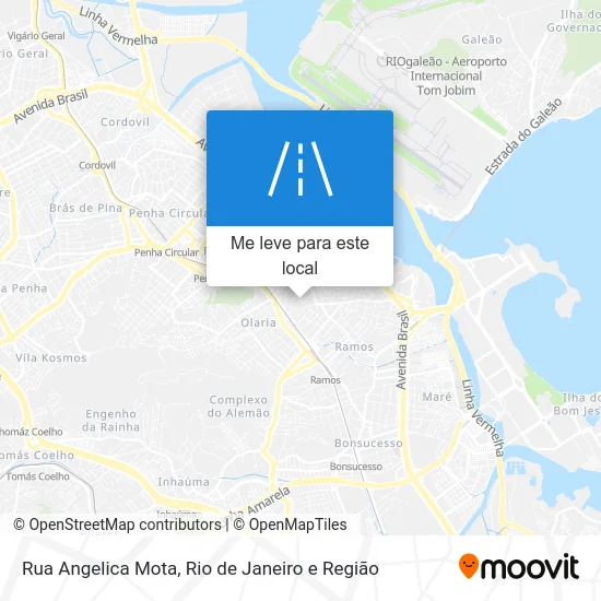 Rua Angelica Mota mapa