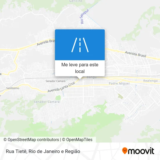 Rua Tietê mapa