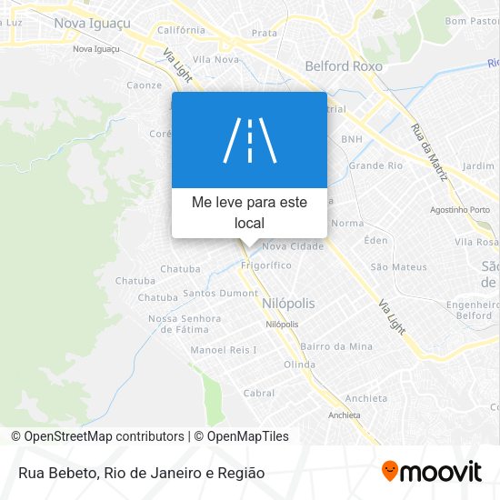 Rua Bebeto mapa