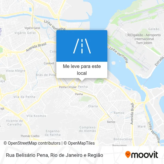 Rua Belisário Pena mapa