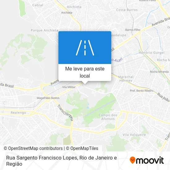 Rua Sargento Francisco Lopes mapa