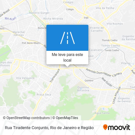 Rua Tiradente Conjunto mapa