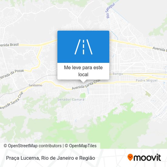 Praça Lucerna mapa