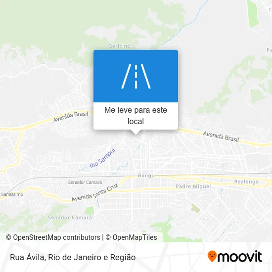 Rua Ávila mapa