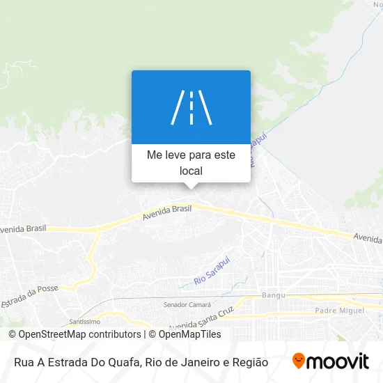 Rua A Estrada Do Quafa mapa