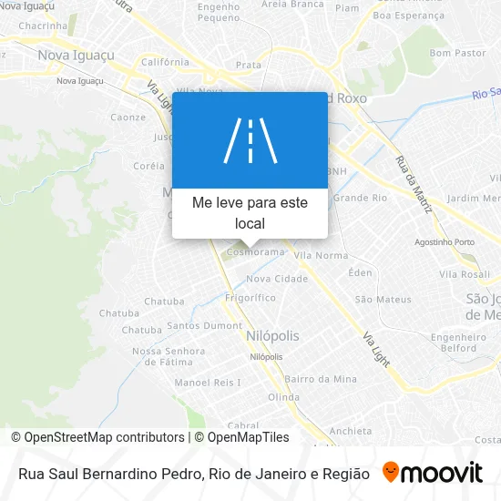 Rua Saul Bernardino Pedro mapa