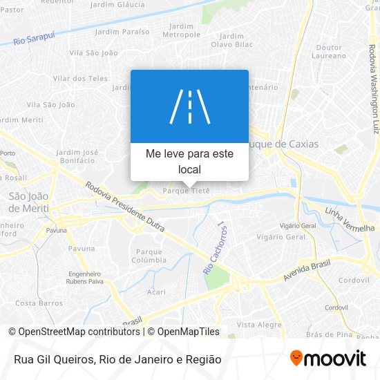 Rua Gil Queiros mapa