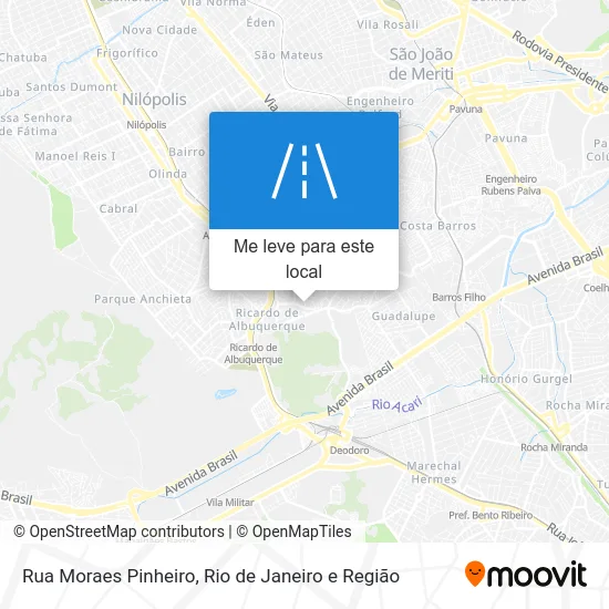 Rua Moraes Pinheiro mapa