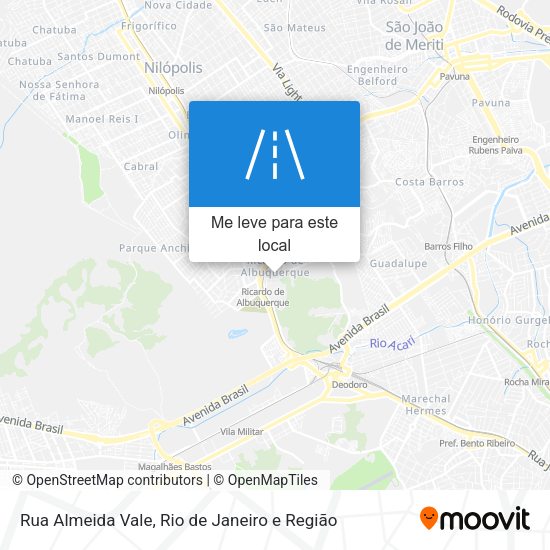 Rua Almeida Vale mapa