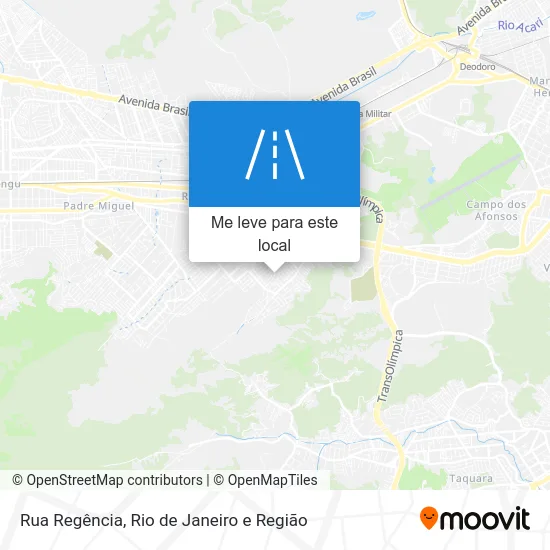 Rua Regência mapa