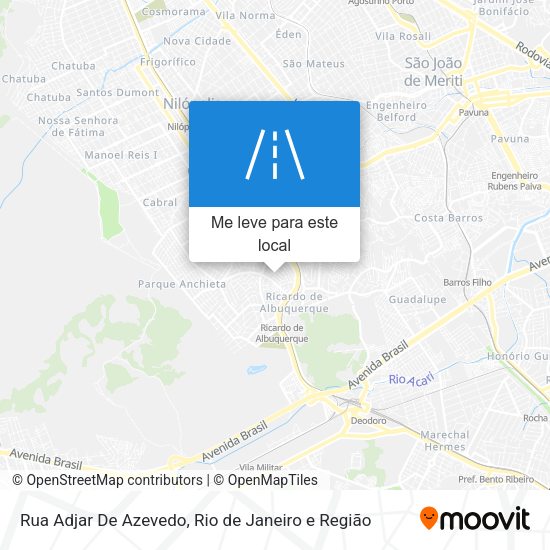 Rua Adjar De Azevedo mapa