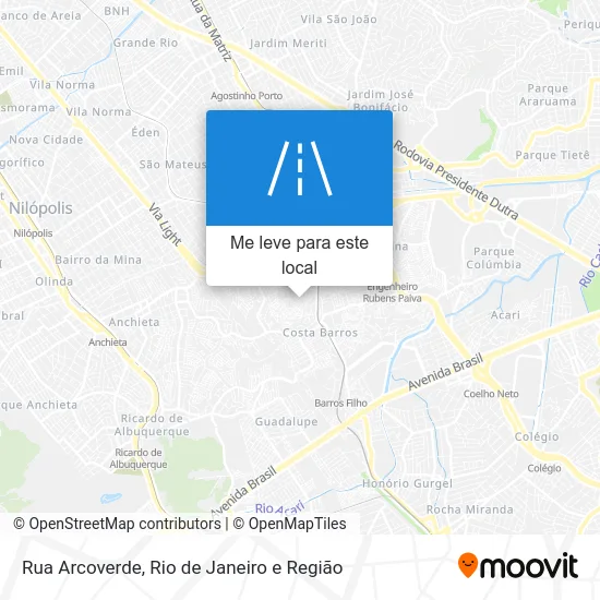 Rua Arcoverde mapa