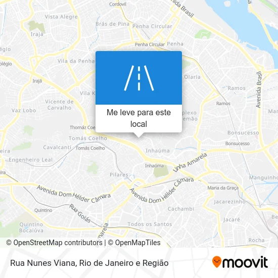 Rua Nunes Viana mapa