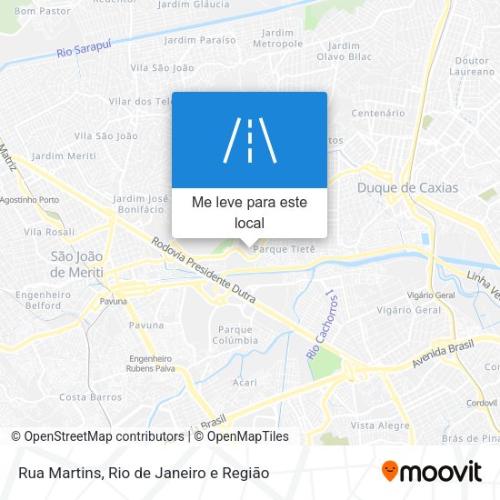 Rua Martins mapa
