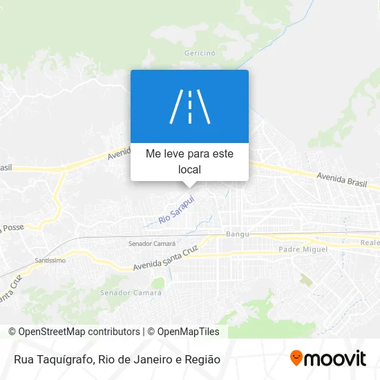 Rua Taquígrafo mapa