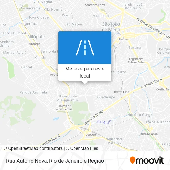 Rua Autorio Nova mapa