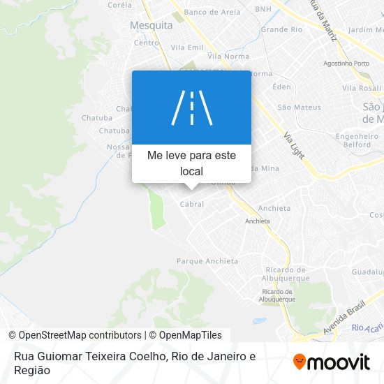 Rua Guiomar Teixeira Coelho mapa