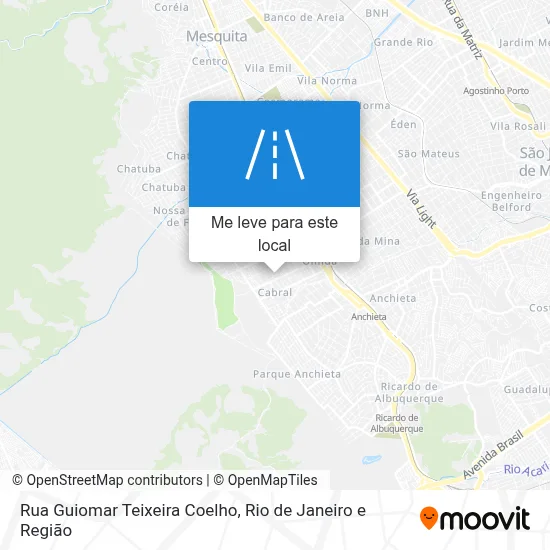 Rua Guiomar Teixeira Coelho mapa