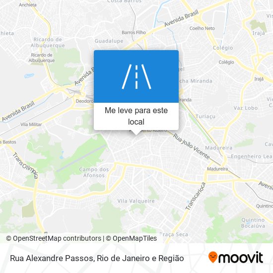 Rua Alexandre Passos mapa