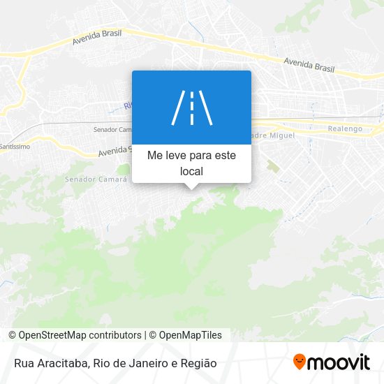 Rua Aracitaba mapa