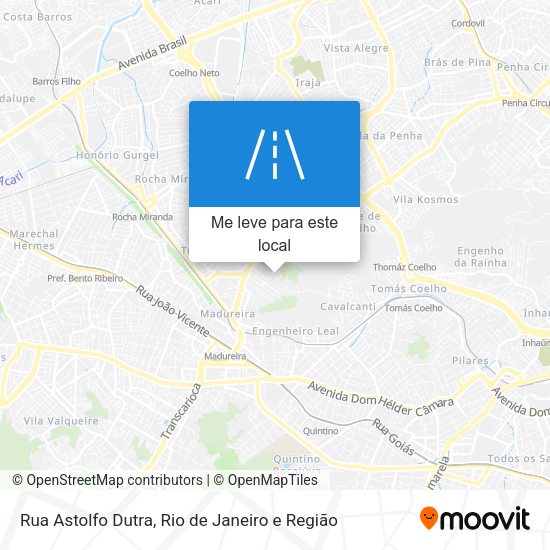 Rua Astolfo Dutra mapa
