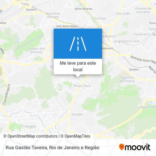 Rua Gastão Taveira mapa