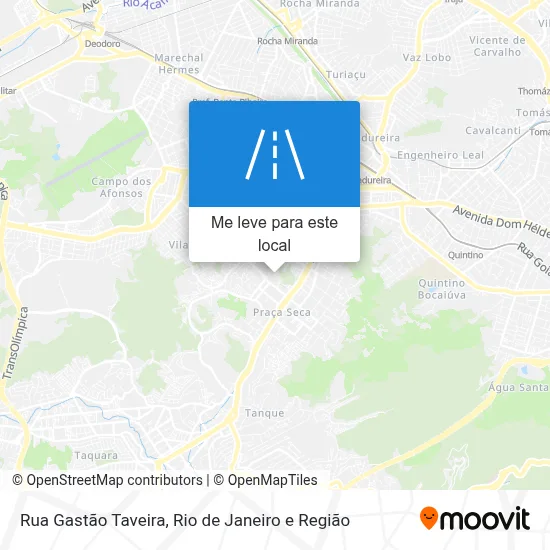 Rua Gastão Taveira mapa