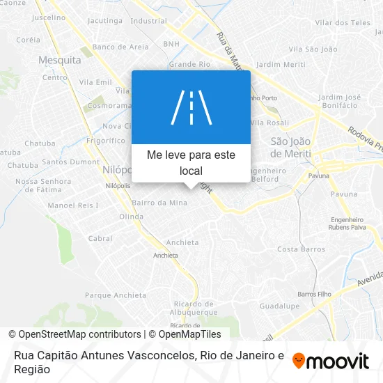 Rua Capitão Antunes Vasconcelos mapa